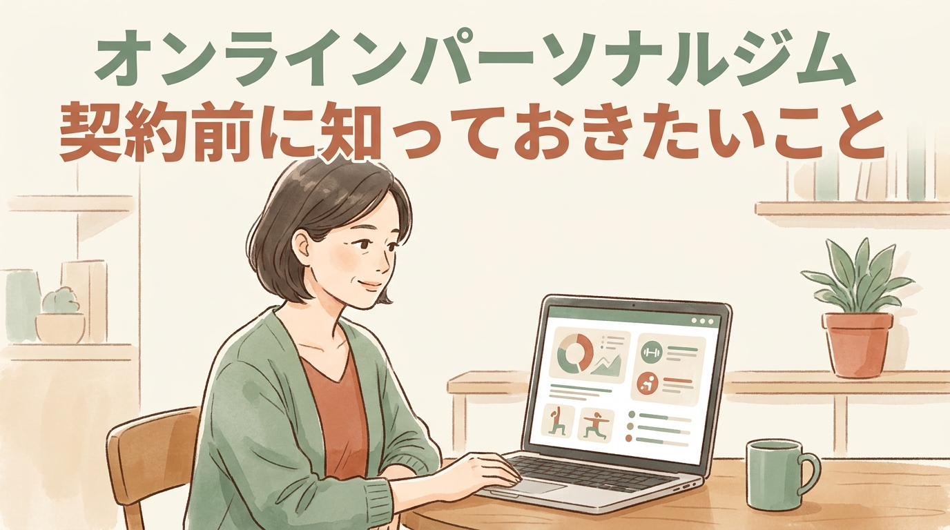 オンラインパーソナルジム契約前に知っておきたいことのアイキャッチ画像